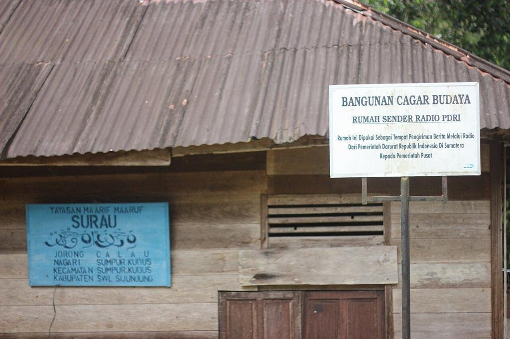 Rumah Sender Radio PDRI Sumpur Kudus
